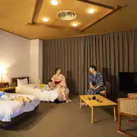 ห้องพักสแตนดาร์ดแบบญี่ปุ่นและตะวันตก เตียงคู่