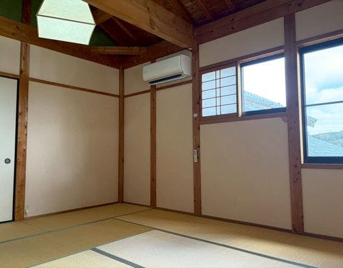 木組みの間　宮大工作りの天井