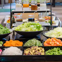 【บุฟเฟ่ต์อาหารเย็น】ผักของกุนมะอร่อยมาก♪