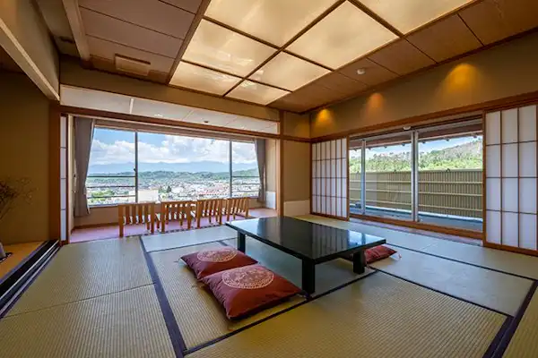 Room with open-air bath, 12.5 tatami mats.