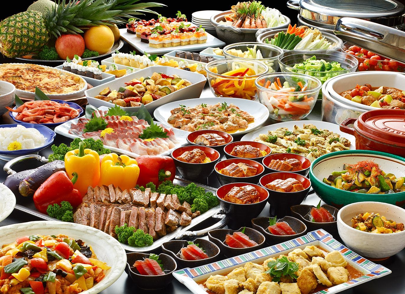 ภาพบุฟเฟ่ต์อาหารเย็น