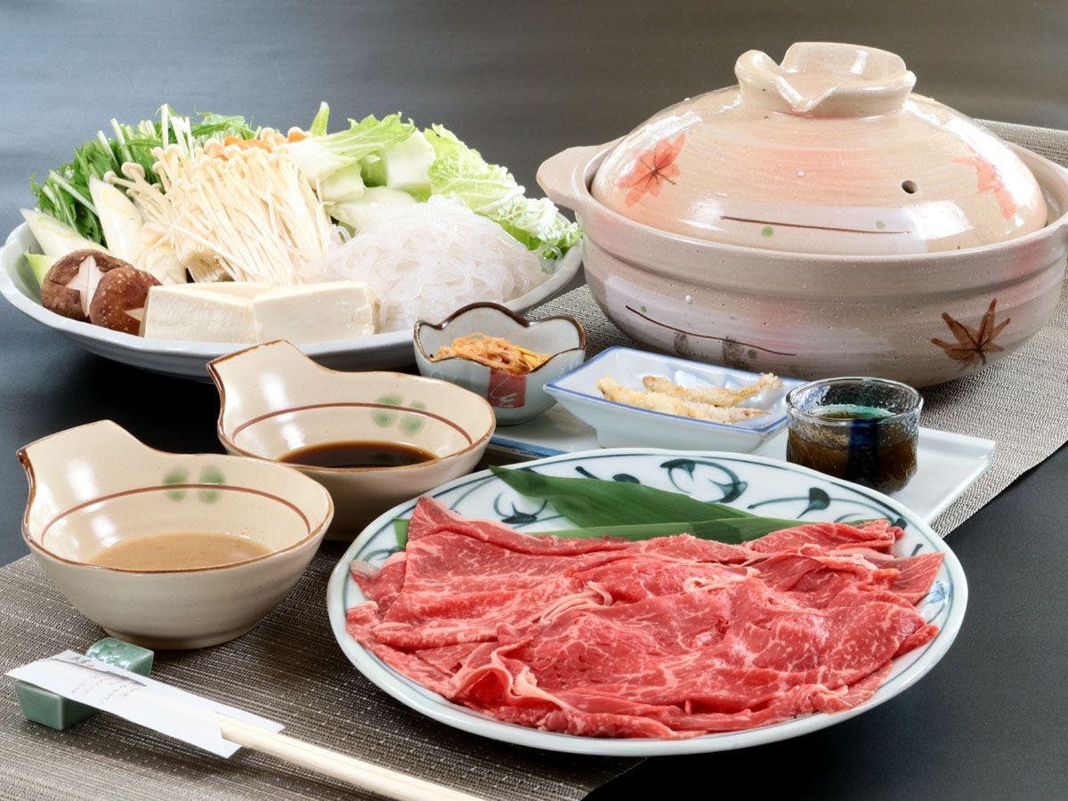 Masakan ◆ Makan malam: Kursus Nabe Shabu-shabu Daging Lembu