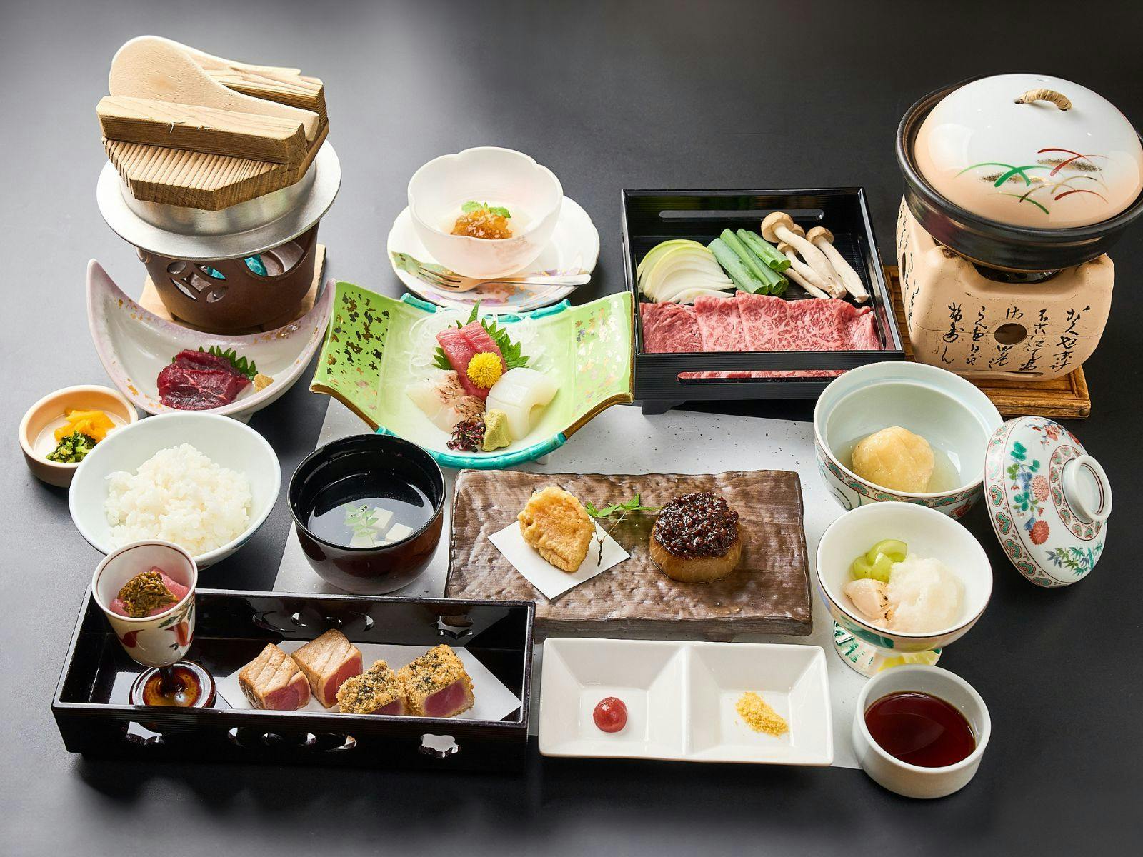 精心製作的熊野季節會席料理