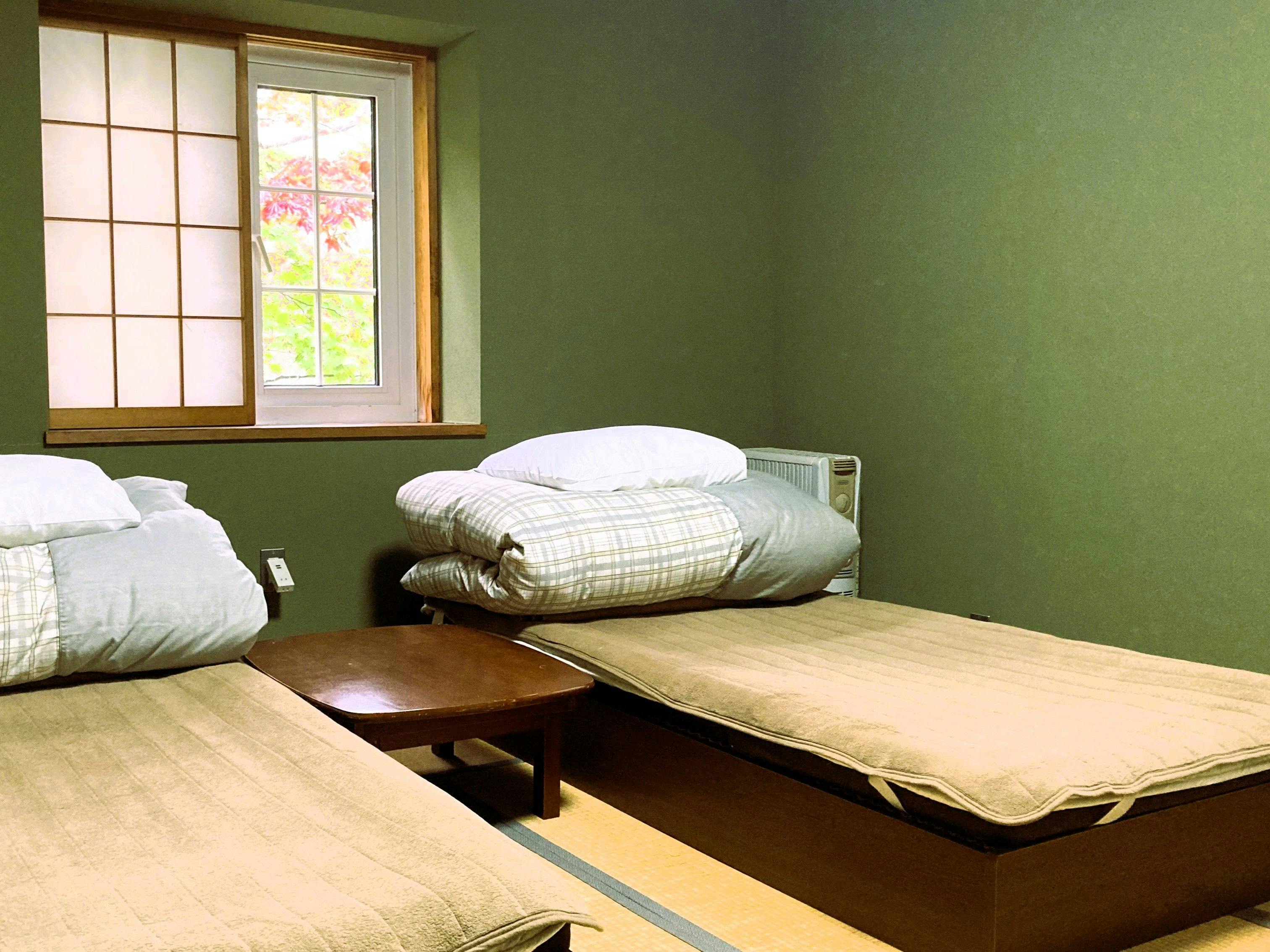 ห้องสไตล์ญี่ปุ่นพร้อมเตียงสำหรับ 2 ท่าน