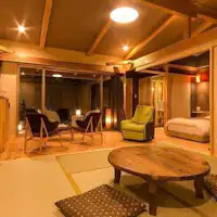 ห้องพักพร้อมอ่างอาบน้ำกลางแจ้ง Saika no Sato 'Ryuukou no Ma'