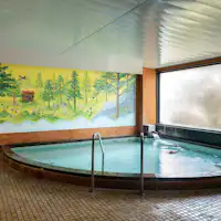 ภาพวาดในโรงอาบน้ำสาธารณะในธีม 'ธรรมชาติของคิโสะ'