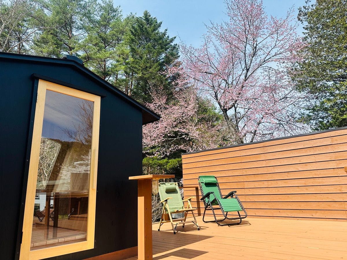 ◆ซาวน่ากลางแจ้งฤดูใบไม้ผลิ "Forest Sauna"