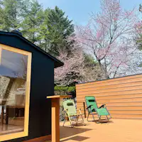 ◆ซาวน่ากลางแจ้งฤดูใบไม้ผลิ "Forest Sauna"