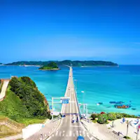 숙소에서 차로 35분. 절경 명소 츠노시마★