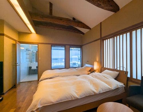 【別館】ベッドから望む水平線