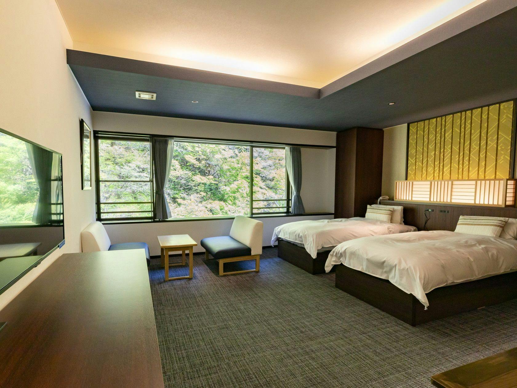 ห้องพักสไตล์ญี่ปุ่นและตะวันตก ขนาด 12.5 เสื่อทาทามิ