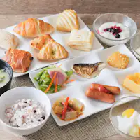 ภาพการจัดเสิร์ฟอาหารเช้าเพื่อสุขภาพ