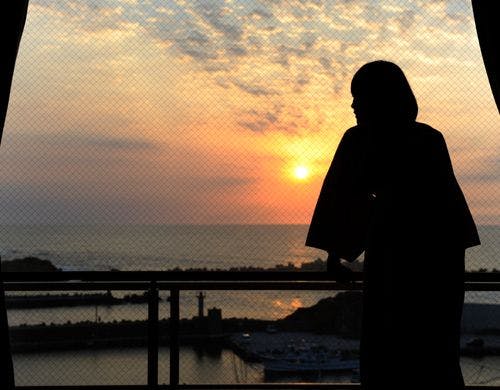 【客室展望風呂】客室の展望風呂