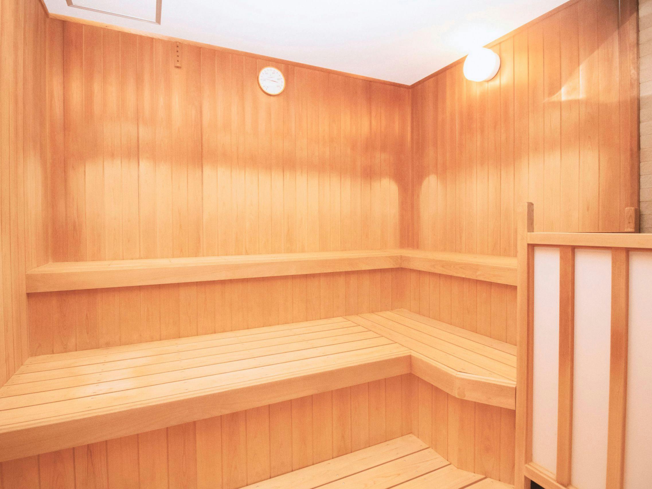 Guest perks included! Refresh body and mind in an authentic sauna.
