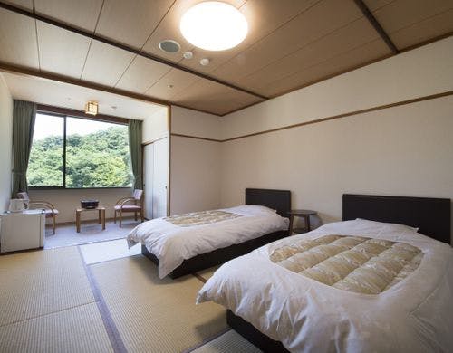 禁煙和室ベッドルーム（ツイン）<BR>トイレ付