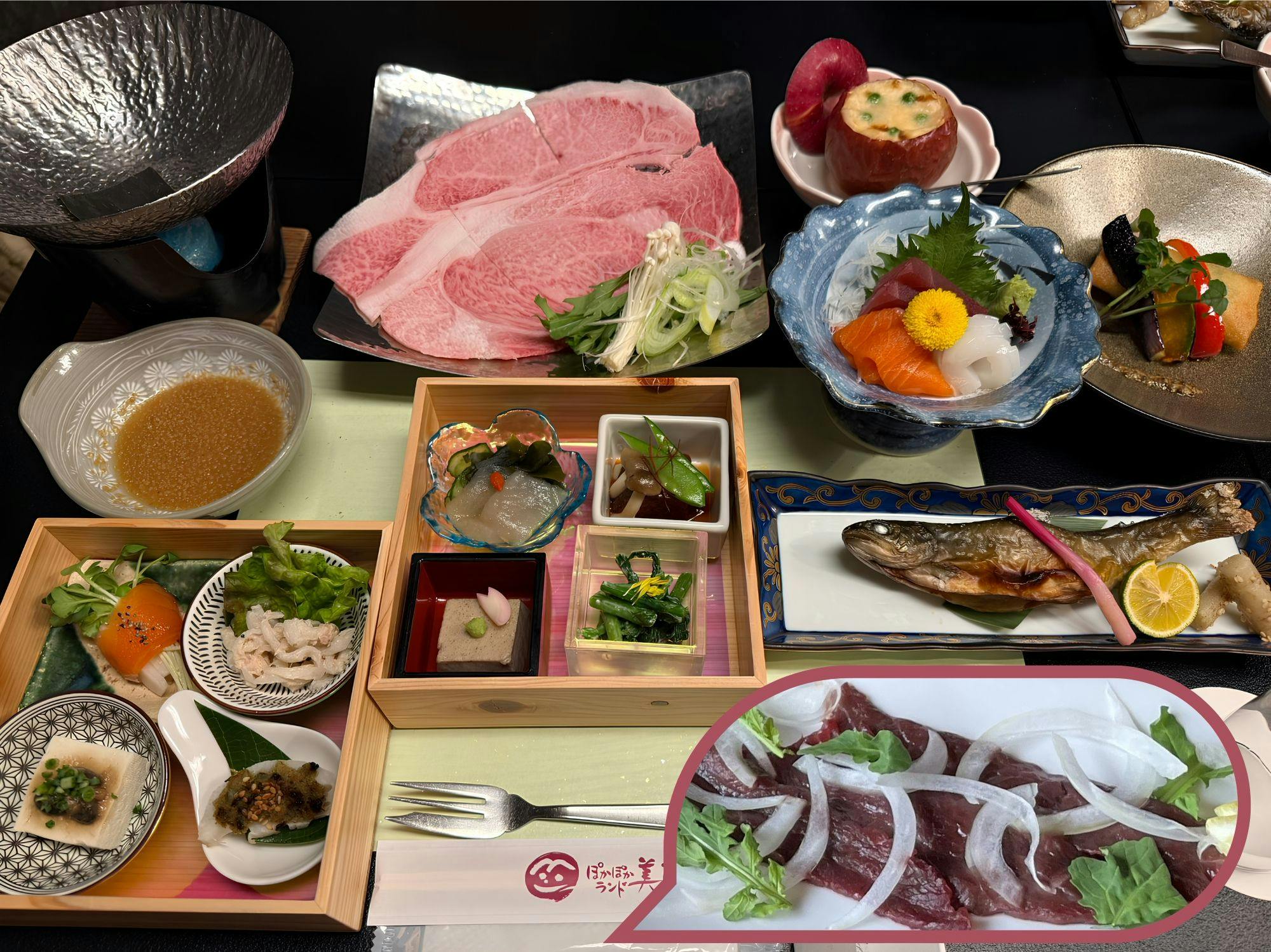 새로운 기본 가이세키, 둘 다 맛보고 싶다／예시입니다