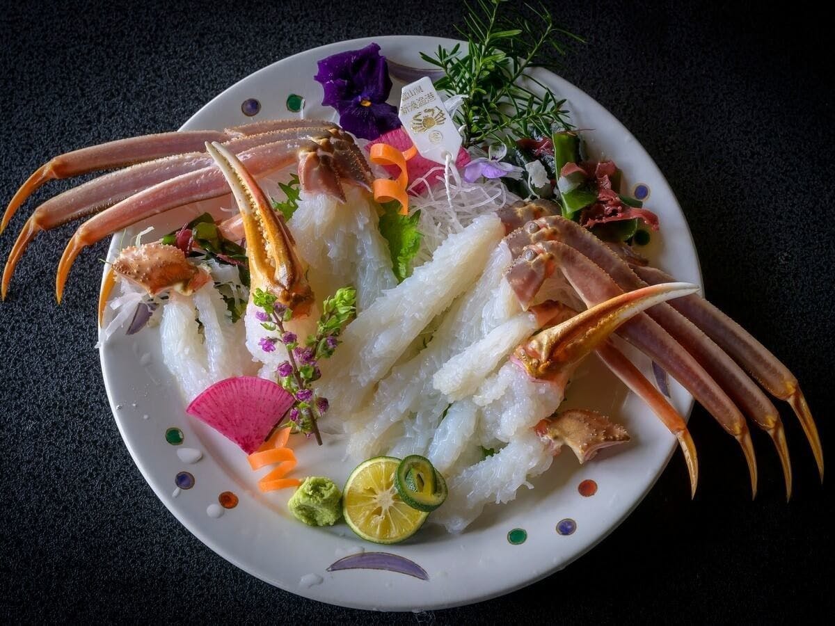 【ปูซาชิมิ】มีรสหวานเข้มข้นและอร่อยเป็นเอกลักษณ์