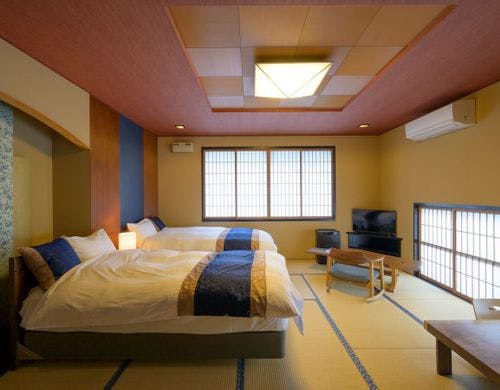 バリアフリー対応、洗面・トイレ付きの客室