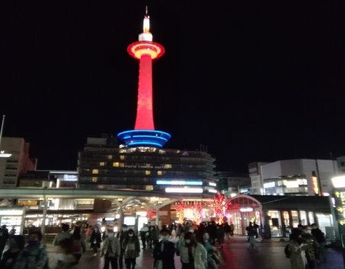 京都タワーイルミネーションです。