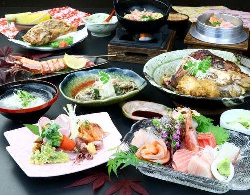やどかりコース料理一例