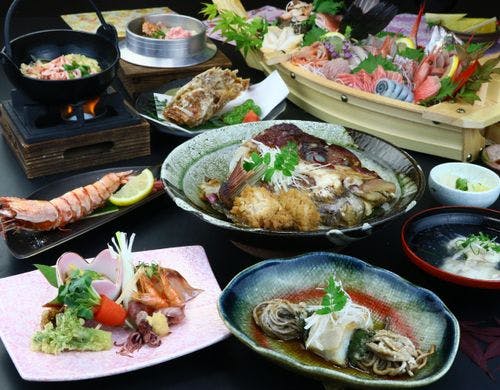 夕食◆舟盛コース！豪華なお食事をどうぞ♪