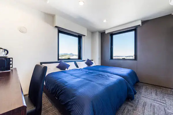 ◆Kamar Twin◆ Semua kamar dilengkapi dengan tempat tidur Simmons!