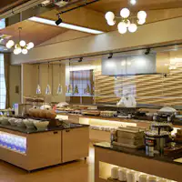 ห้องอาหารบุฟเฟต์อาหารเช้า