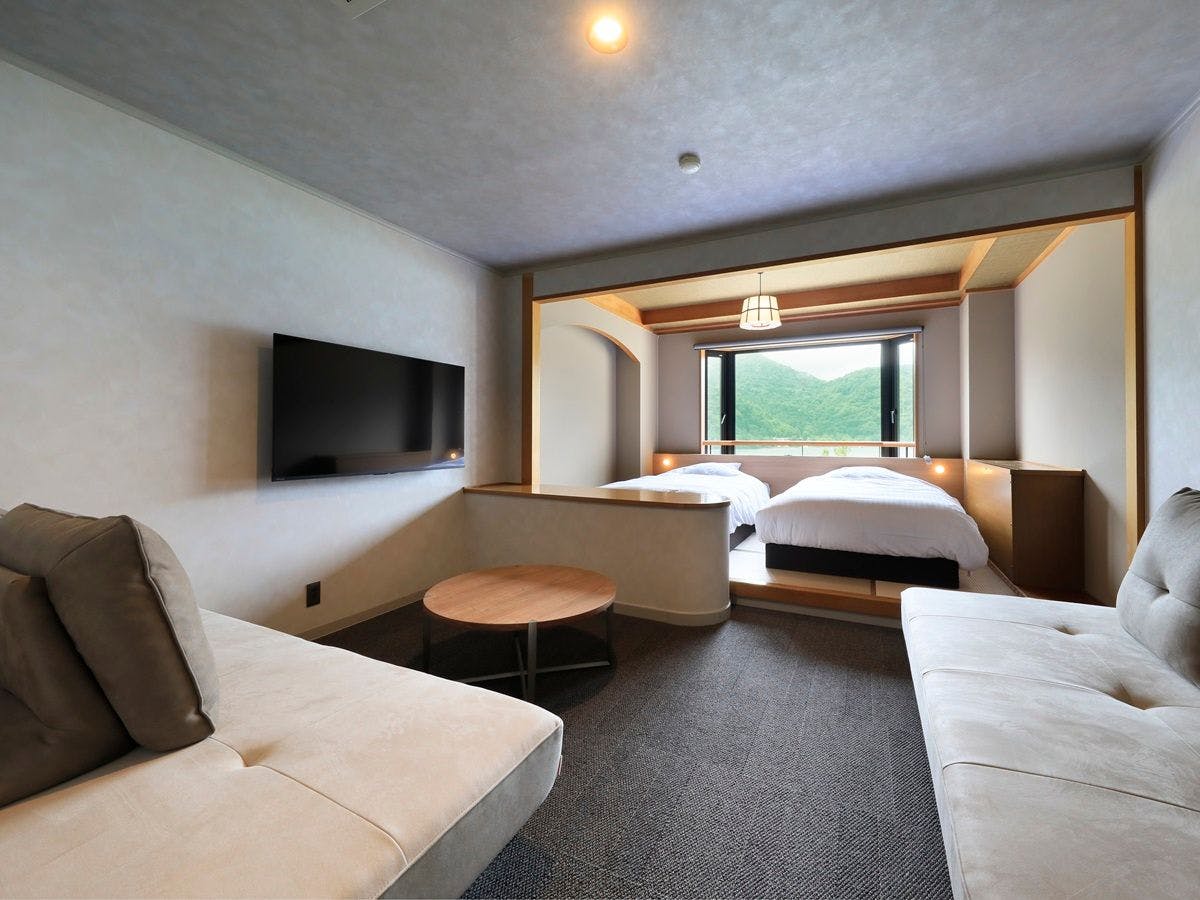 ห้องสไตล์ญี่ปุ่น-ตะวันตก (1–4 ท่าน) / 34 ตร.ม. ※ปลอดบุหรี่