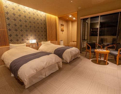 奥座敷付き特別室【客室露天風呂】