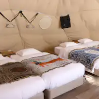 ภายในเต็นท์โดม