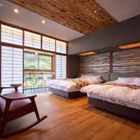 【ฟุคุจู】ห้องนอนที่มีเตียงคู่ 2 เตียง