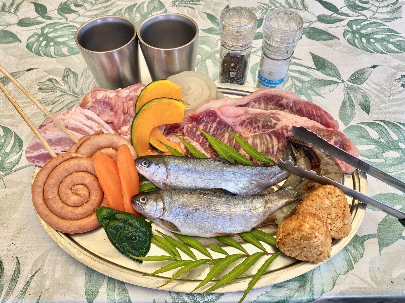 저녁 바비큐 재료