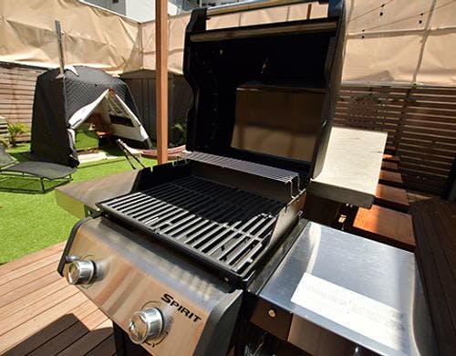 WeberBBQグリルも無料で利用可能