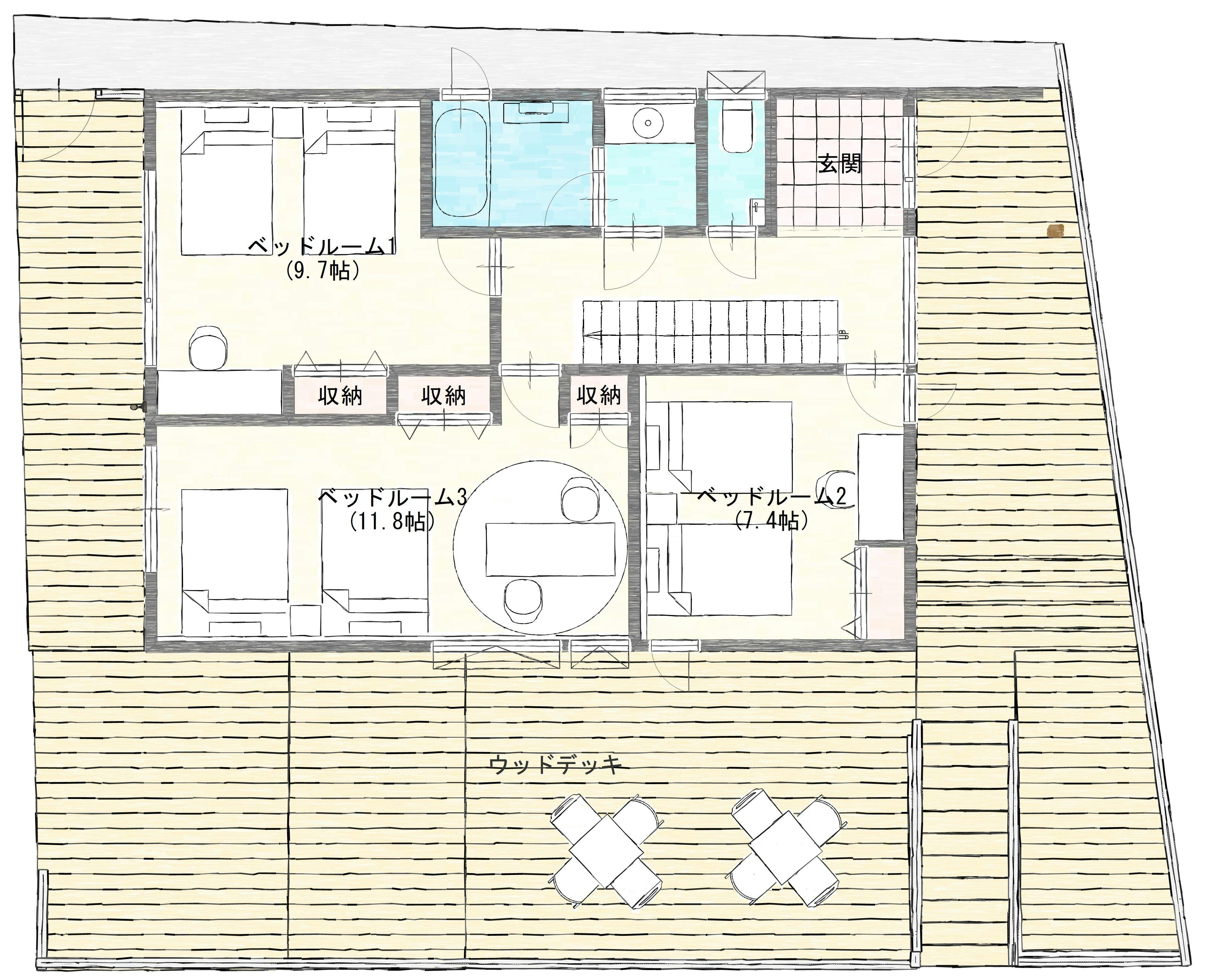 รูปลักษณ์ภายนอก, แผนผังชั้น 1