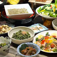 秋田創作鄉土料理自助餐料理示意圖