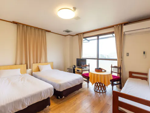 ห้อง 307 สามารถมองเห็นภูเขาที่ปกคลุมด้วยหิมะอันงดงามในฤดูหนาว