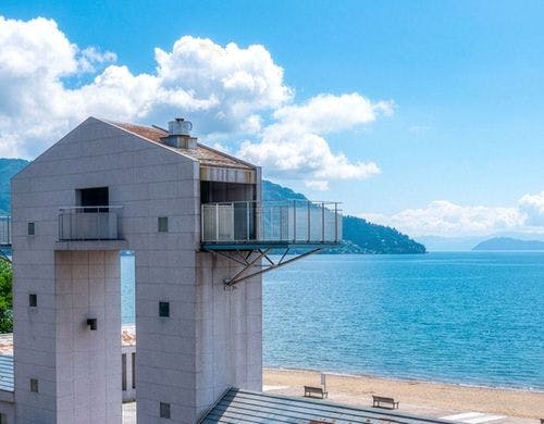 2階琵琶湖側のベランダからみた景色♪