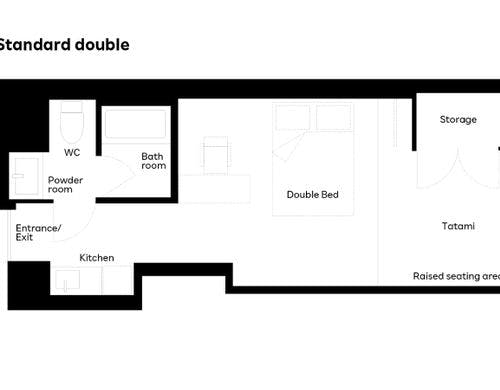ダブルルーム間取り図