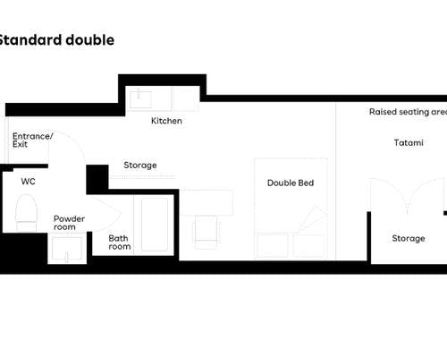 ダブルルーム間取り図