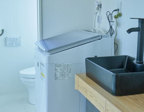 洗面台　洗濯機　トイレ