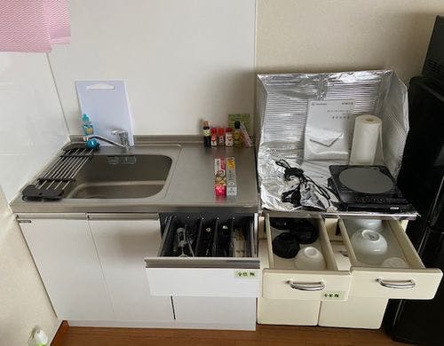 202号室 DKのキッチン周り