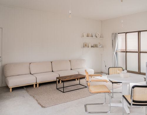 ダブルベッドが2台並んだお部屋です。