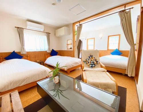 南国気分のテラス