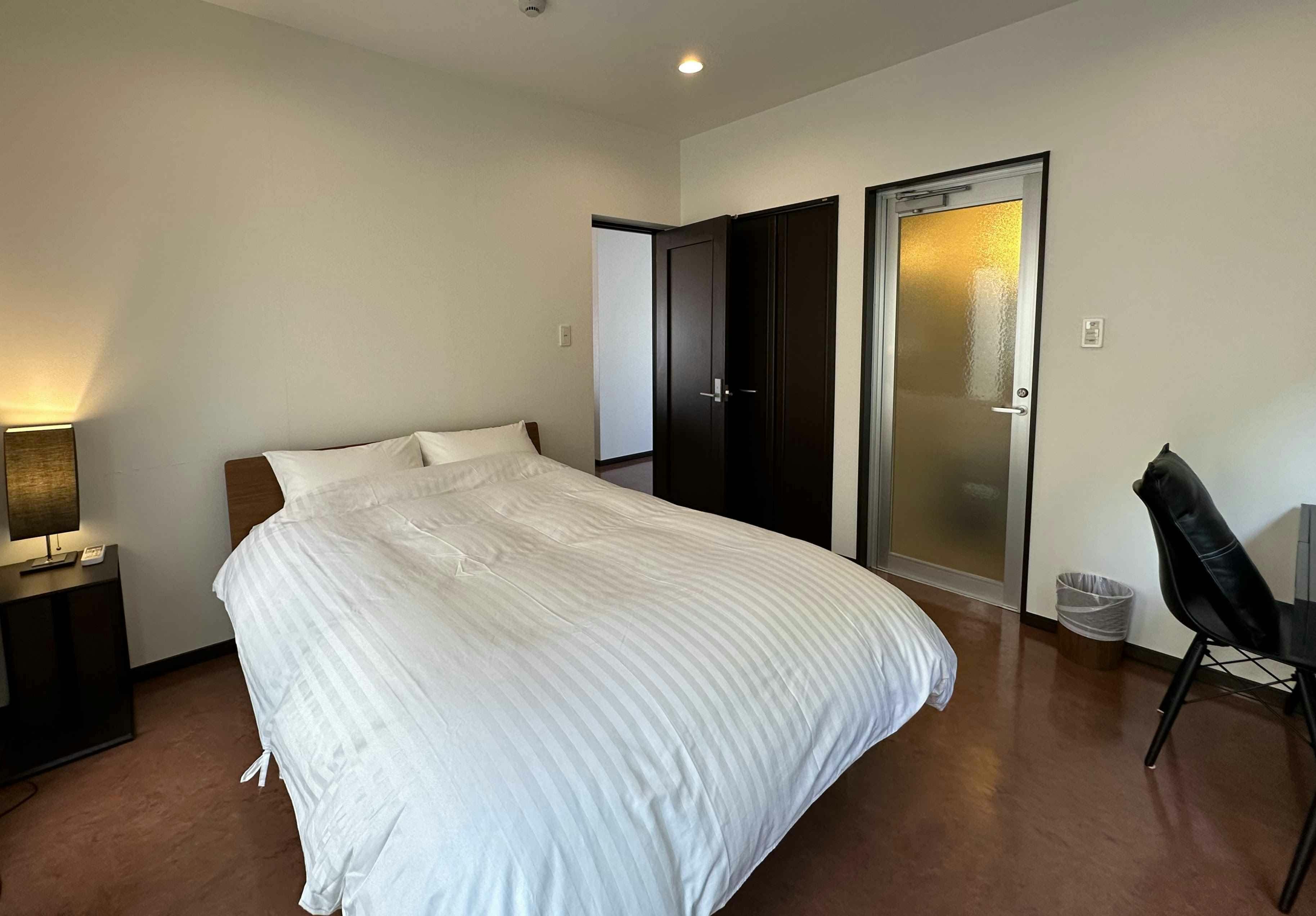 Each bedroom is equipped with a walk-in closet.