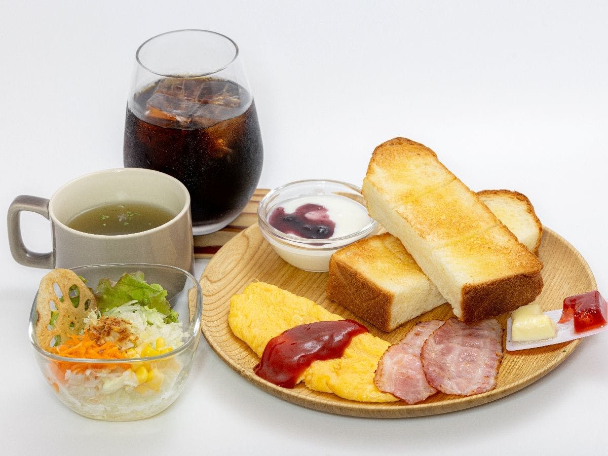 *ตัวอย่างอาหารเช้าแบบเลือกได้ (อาหารตะวันตก)