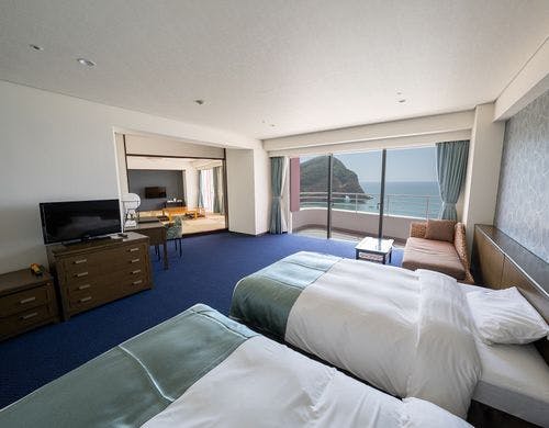 全室オーシャンビュー。２ベッド+14.5帖