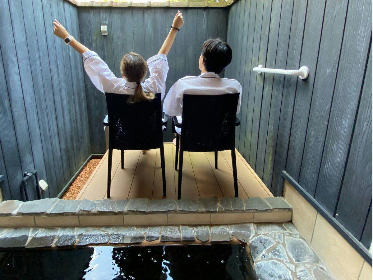 Aqua Suite: Full Course in a Room with Open-Air Bath for Two and Mist Sauna