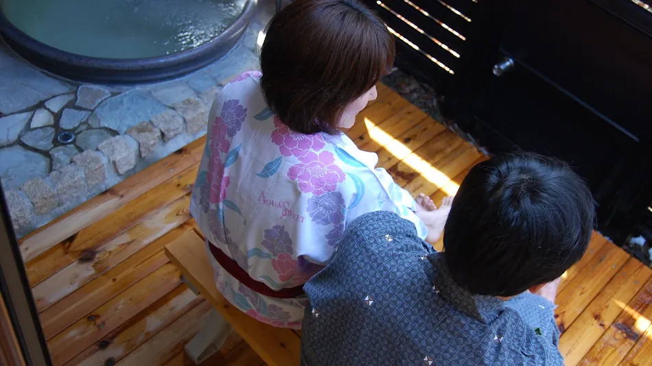 Aqua Suite: Full Course in a Room with Open-Air Bath for Two and Mist Sauna