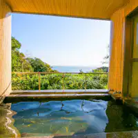 วิวจากห้องอาบน้ำสามารถมองเห็นอ่าวมิคาวะได้อย่างสวยงาม!