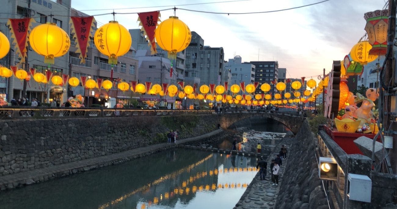 เทศกาลโคมไฟนางาซากิ  วิว